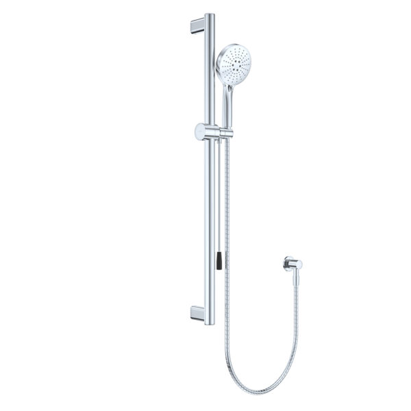 Care Rail Shower with Push/Pull Slider, Chrome