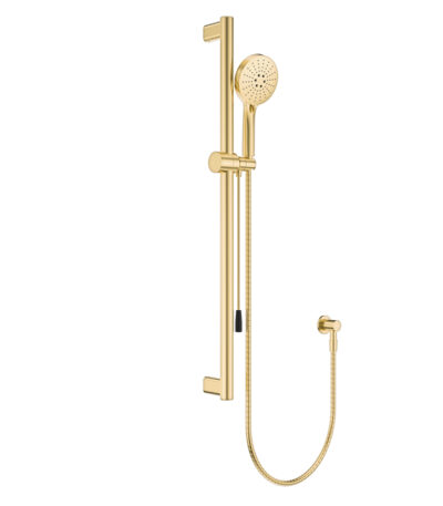 Care Rail Shower with Push/Pull Slider, Urban Brass