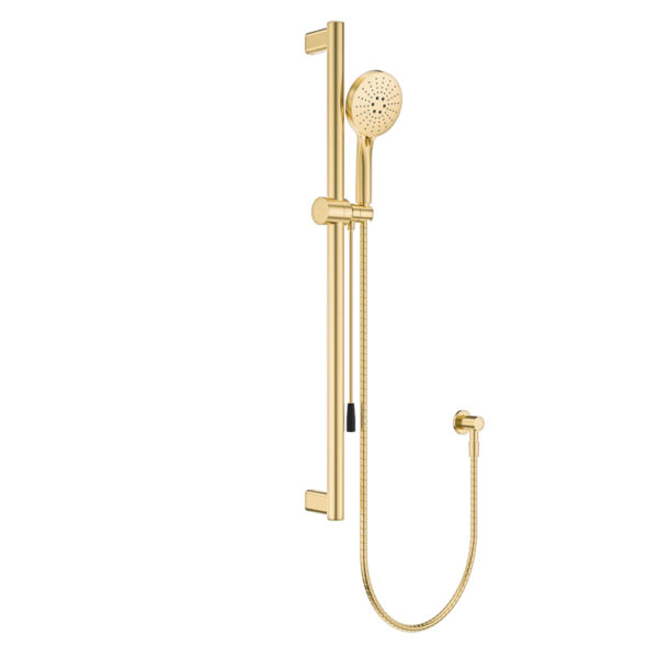 Care Rail Shower with Push/Pull Slider, Urban Brass