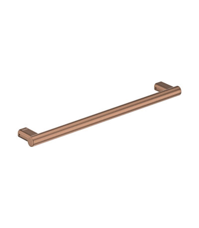 Care Slimline Hand Rail, 600mm, Brushed Copper