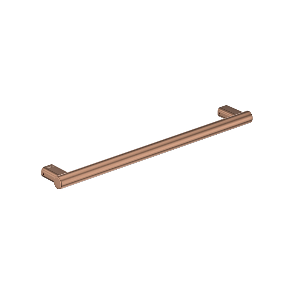 Care Slimline Hand Rail, 600mm, Brushed Copper