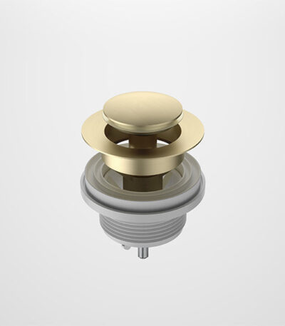 Caroma Bath Pop-up Plug & Waste Brushed Brass