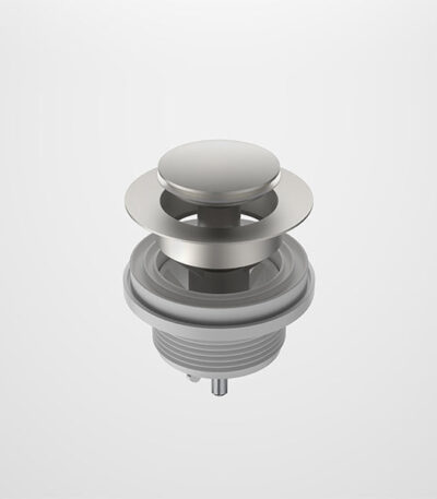 Caroma Bath Pop-up Plug & Waste Brushed Nickel