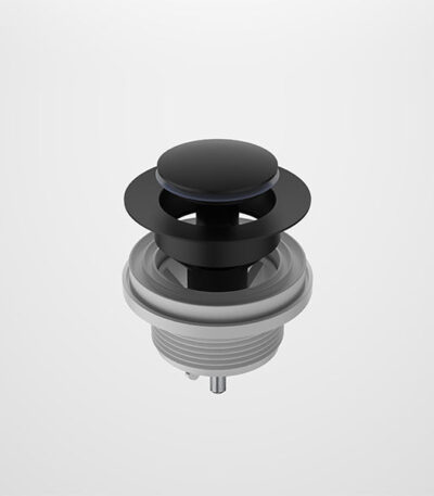 Caroma Bath Pop-up Plug & Waste Matte Black