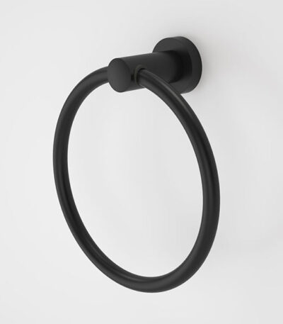 Caroma Cosmo Metal Towel Ring Matte Black