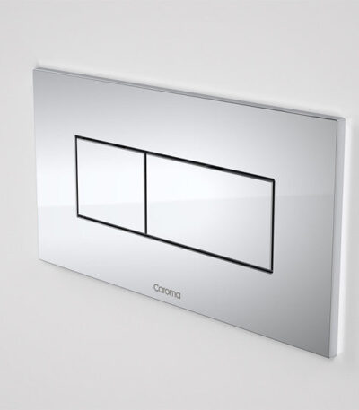 Caroma Invisi Series II Metal Rectangular Dual Flush Plate & Buttons