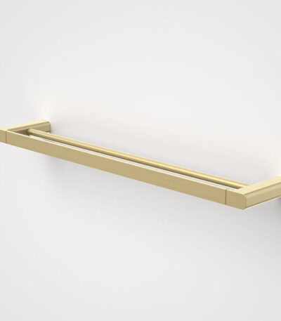 Caroma Luna Double Towel Rail Brushed Brass