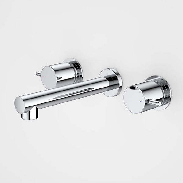 Caroma Luna Lever Wall Basin Set Chrome