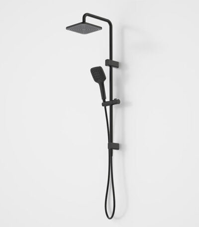 Caroma Luna Multifunction Rail Shower with Overhead Black