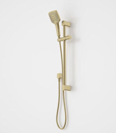 Caroma Luna Multifunctional Rail Shower Brushed Brass