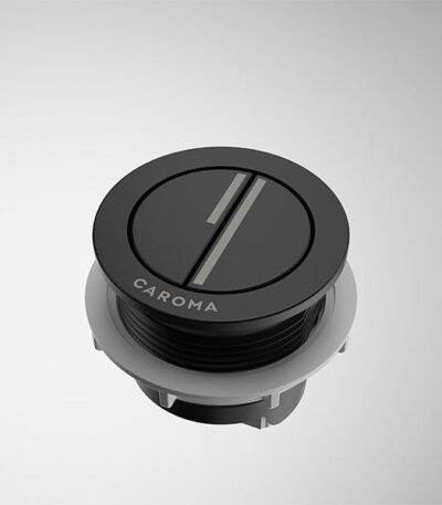 Caroma Luna Round Cistern Flush Button Black