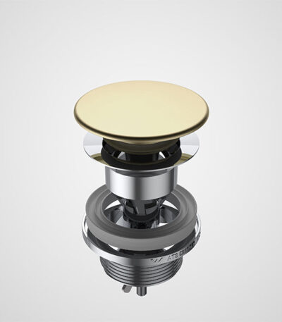 Caroma Urbane II Basin Dome Pop Up Plug & Waste Brushed Brass