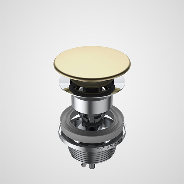 Caroma Urbane II Basin Dome Pop Up Plug & Waste Brushed Brass