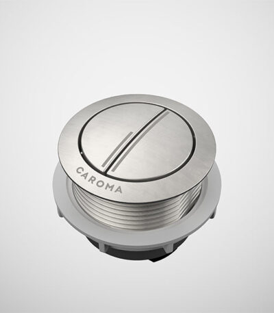 Caroma Urbane II Wall Faced Close Coupled Flush Button - Brushed Nickel