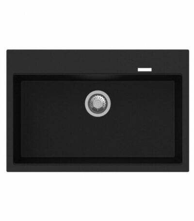Carysil Black Single Bowl Granite Stone Kitchen Sink Top/Under Mount - 780x510x220mm | TWMW780