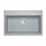 Carysil Concrete Grey Single Bowl Granite Stone Kitchen Sink Top/Under Mount Concrete Grey - 780x510x220mm | TWMW780-G