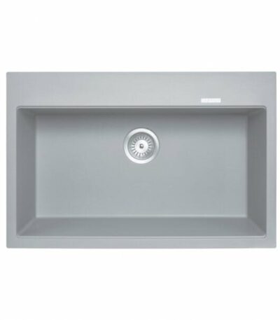 Carysil Concrete Grey Single Bowl Granite Stone Kitchen Sink Top/Under Mount Concrete Grey - 780x510x220mm | TWMW780-G