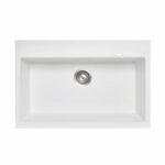 Carysil White Single Bowl Granite Stone Kitchen Sink Top/Under Mount - 780x510x220mm | TWMW780-W
