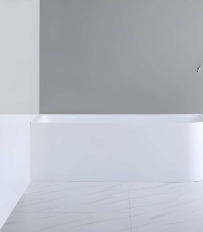 Casey Corner Back To Wall Bathtub - Acrylic Gloss White (Left Corner) - 1500mm | CBT1500L-510