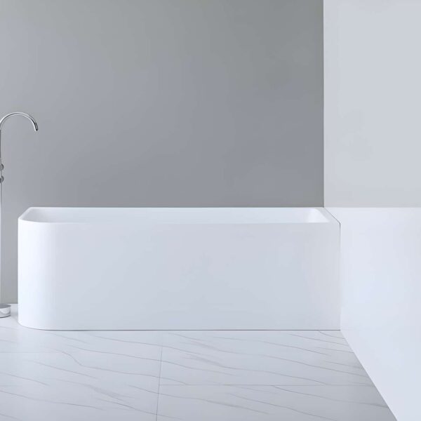 Casey Corner Back To Wall Bathtub - Acrylic Matt White (Right Corner) - 1500mm | CBT1500RMW-580