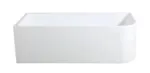 Casey Corner Back To Wall Bathtub - Gloss White - Left Corner - 1700mm | CBT1700L-580