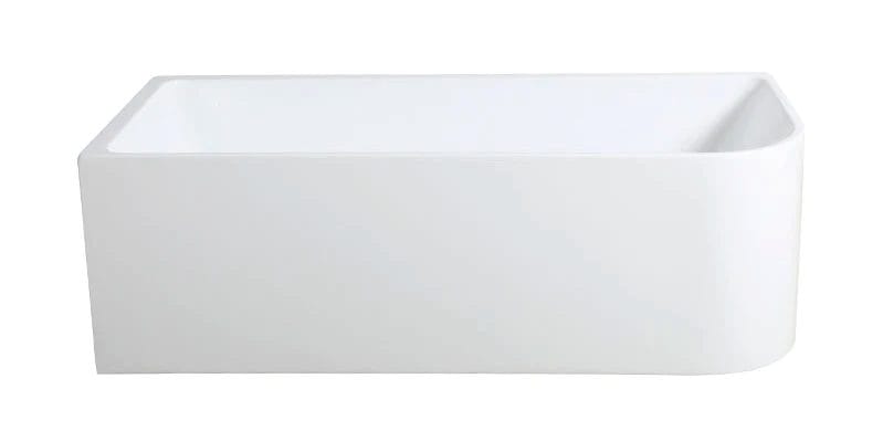 Casey Corner Back To Wall Bathtub - Gloss White - Left Corner - 1700mm | CBT1700L-580
