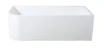 Casey Corner Back To Wall Bathtub - Gloss White - Right Corner - 1700mm | CBT1700R-510