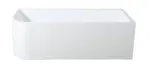 Casey Corner Back To Wall Bathtub - Gloss White - Right Corner - 1700mm | CBT1700R-510