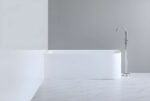 Casey Corner Back To Wall Bathtub - Matt White - Left Corner - 1700mm | CBT1700LMW-580