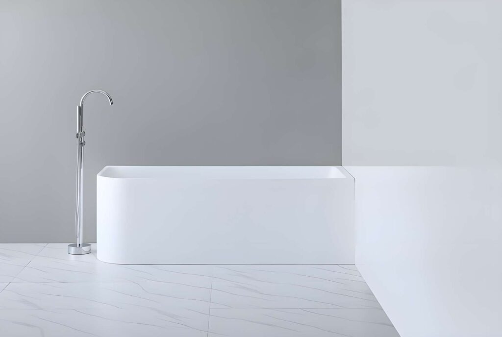 Casey Corner Back To Wall Bathtub - Matt White (Right Corner) - 1700mm | CBT1700RMW-580