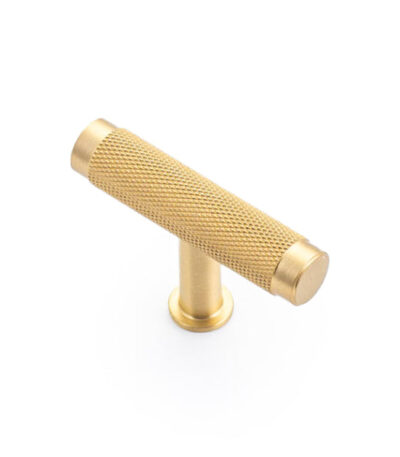 Castella Chelsea T-Knob Satin Brass 50mm