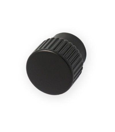 Castella Sorano Round Knob Matt Black 25mm