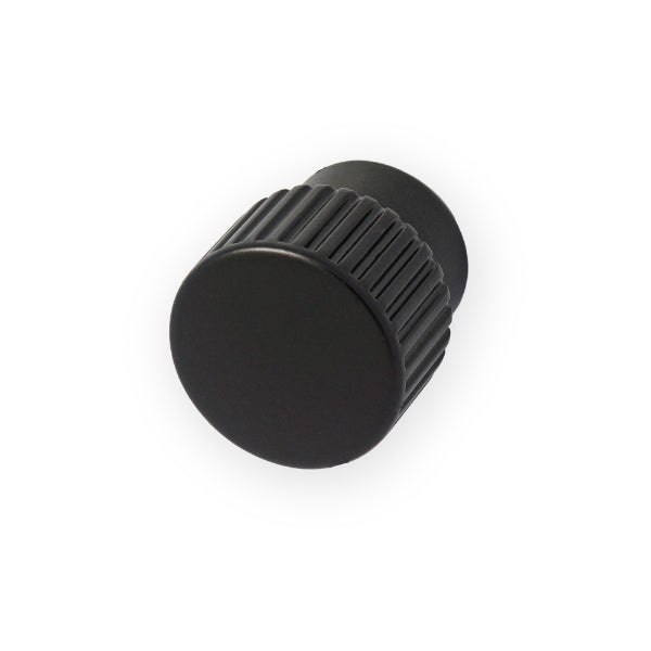Castella Sorano Round Knob Matt Black 25mm