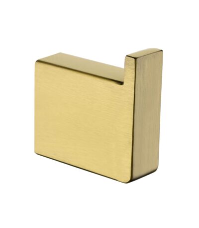 Cavallo Brushed Yellow Gold Square Single Robe Hook