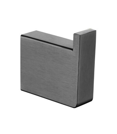 Cavallo Gun Metal Grey Square Double Robe Hook