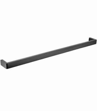 Cavallo Gun Metal Grey Square Single Towel Rail 600mm