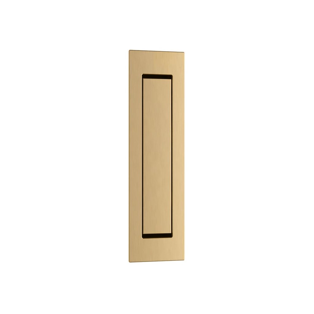 Cavity Slider Edge Pull - Brushed Brass