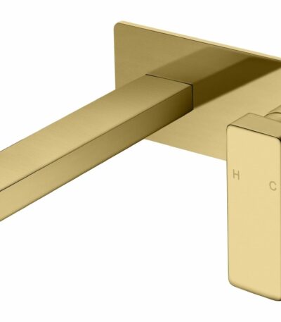 Ceram Wall Basin Mixer - Brushed Gold | HYB636-601BG