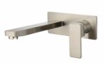 Ceram Wall Basin Mixer - Brushed Nickel | HYB636-601BN