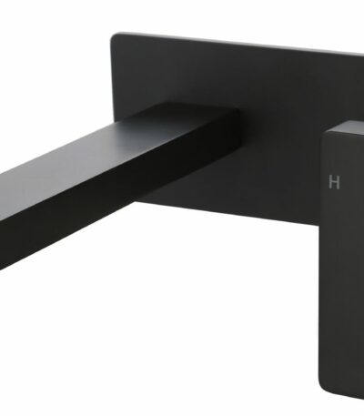 Ceram Wall Basin Mixer - Matt Black | HYB636-601MB