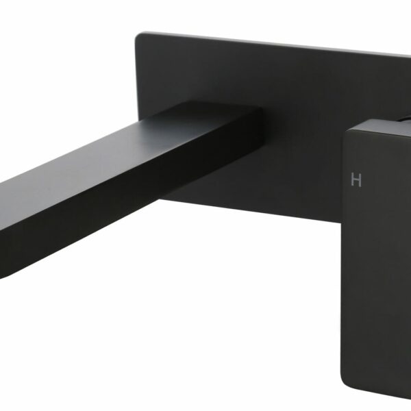 Ceram Wall Basin Mixer - Matt Black | HYB636-601MB