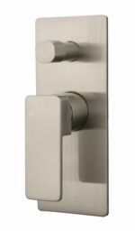 Ceram Wall Mixer With Diverter - Brushed Nickel | HYB636-501BN
