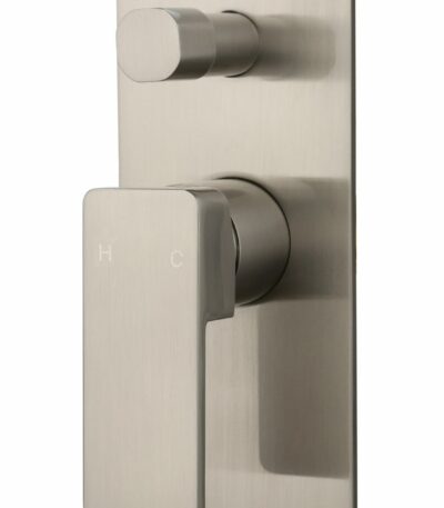 Ceram Wall Mixer With Diverter - Brushed Nickel | HYB636-501BN