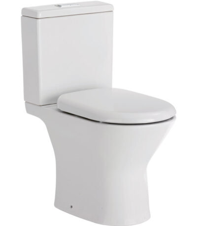 Chica Close-Coupled Toilet Suite, Gloss White