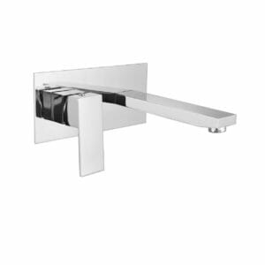 Chrome Bathtub/Basin Wall Mixer With Spout | 100111