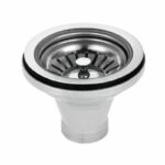 Chrome Kitchen Sink Waste without Overflow | TWMO