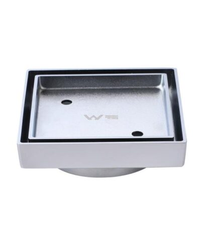 Chrome Smart Tile Insert Floor Waste Shower Grate Drain (88mm outlet)