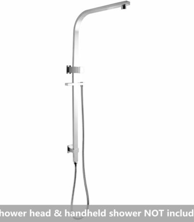 Chrome Square Shower Station without Shower Head and Handheld Shower | CH2130.SH.N