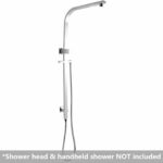 Chrome Square Shower Station without Shower Head and Handheld Shower | CH2130.SH.N