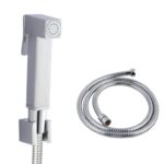 Chrome Toilet Bidet Spray Kit with Stainless Steel Hose